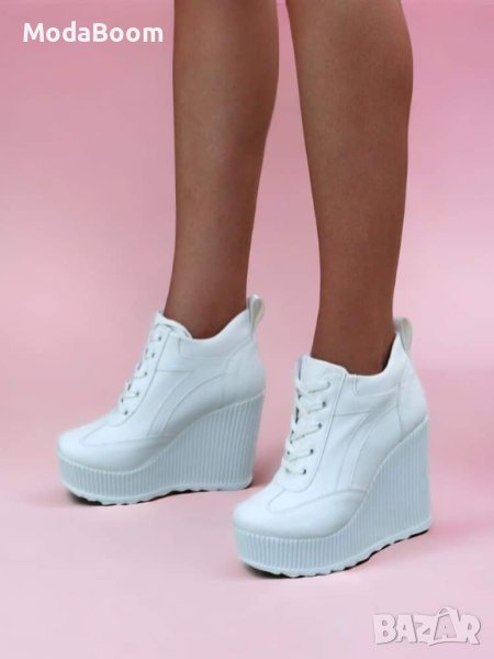 🌺Стилни дамски кожени боти на платформа🌺, снимка 1