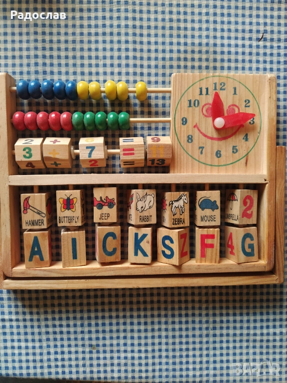 детска образователна дъска сметало, снимка 1