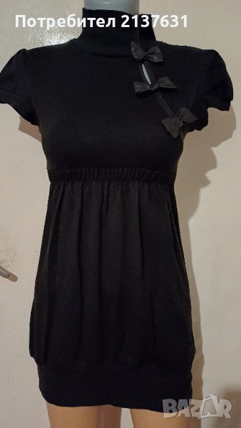 НОВА ! ДАМСКА  БЛУЗА  / ТУНИКА за зимата с къс ръкав , снимка 1