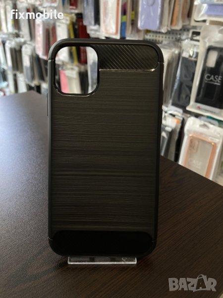 Apple iPhone 11 карбон силиконов гръб / кейс, снимка 1