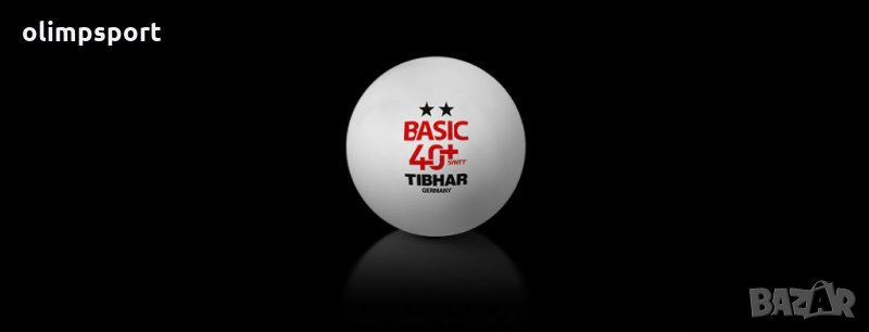 топчета за тенис на маса Tibhar Basic **  40+ mm  бели, снимка 1