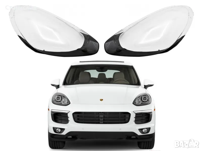 Стъкла (капаци) за фарове за Porsche Cayenne 92A MK2 Facelift, снимка 1