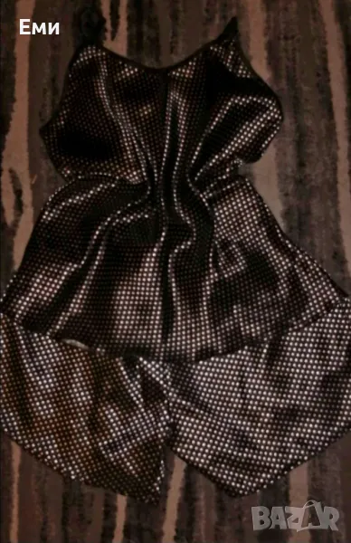 Дамска сатенена пижама, снимка 1