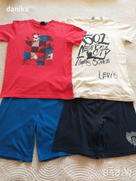 Тениска и къс панталон лот 146 / 152, снимка 1