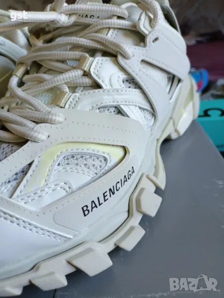 Уникални Редки Маратонки Унисекс Мъжки дамски кецове маратонки Balenciaga Track 3.0 street White , снимка 1