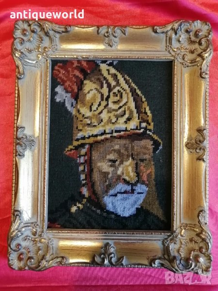 Барокова Картина , Гоблен , РЕМБРАНД , Мъжът с Златния Шлем, снимка 1