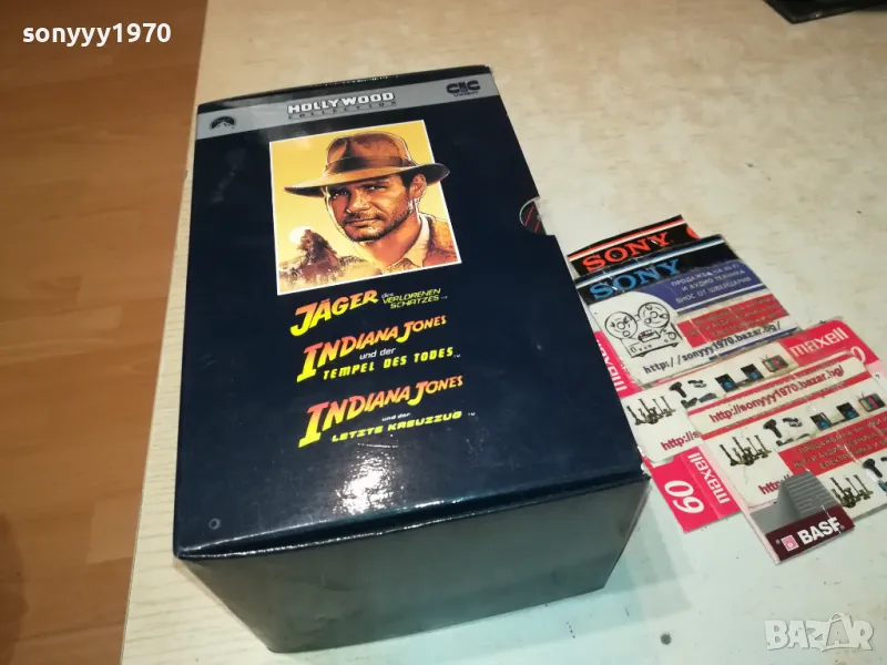 ИНДИАНА ДЖОУНС-КОЛЕКЦИЯ Х3 VHS КАСЕТИ ОТ ГЕРМАНИЯ 2802250833LNWC, снимка 1