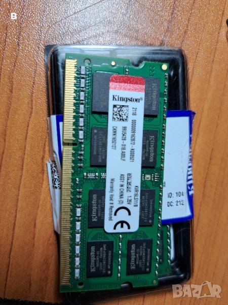 Ram 16gb ddr 3 1600mhz  Kingston, снимка 1