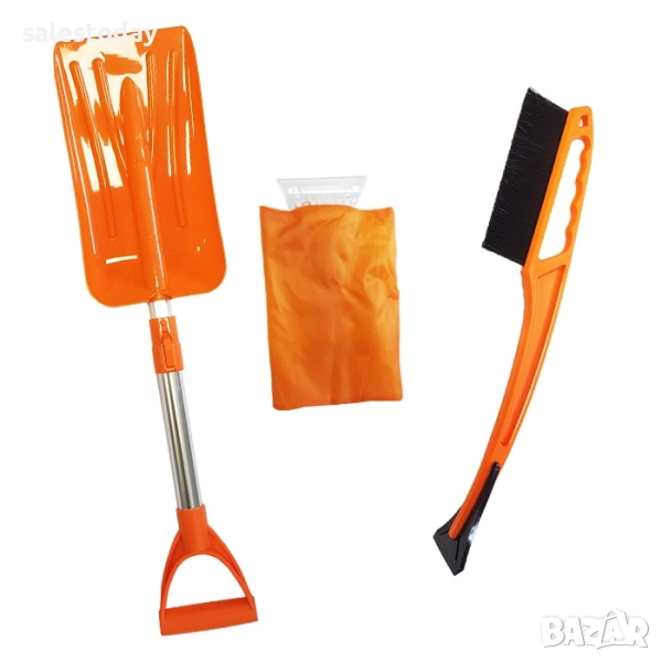 Комплект от лопата, Стъргалка с ръкавица и Стъргалка с четка, снимка 1