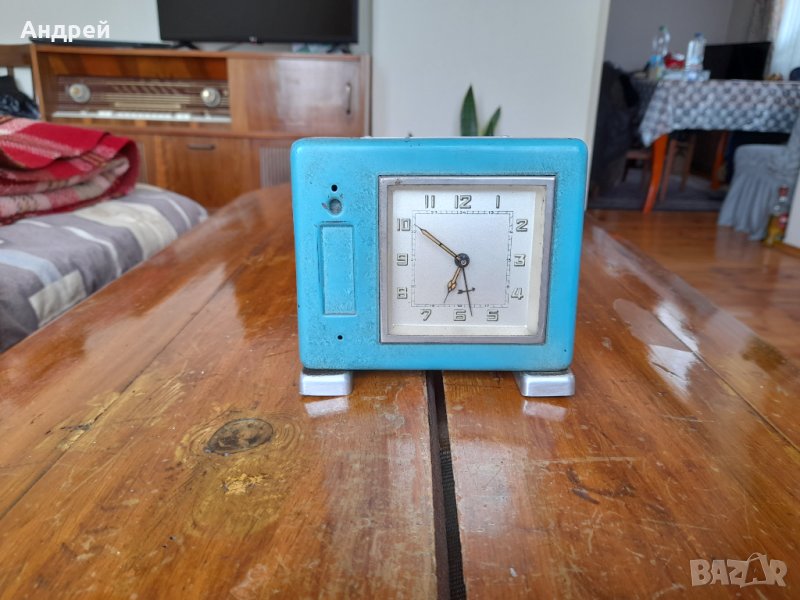 Стар настолен часовник касичка,Учителска каса, снимка 1