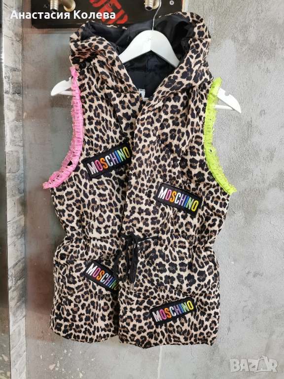 Леопардов елек тип грейка без ръкави, снимка 1