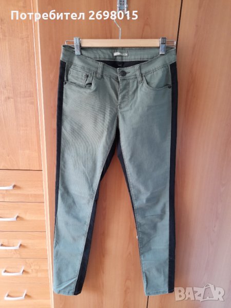 Маркови панталони във войнишко зелено и черно, снимка 1