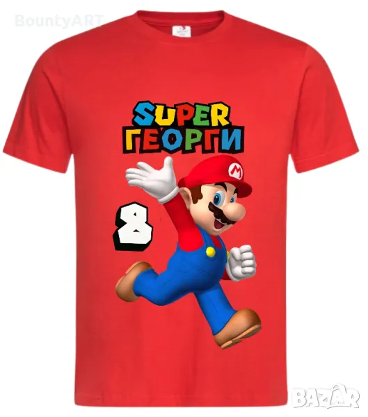 персонализирана тениска Супер Марио, снимка 1