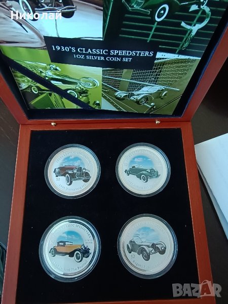 Монети 4бр.коли от 30-те.2006г.с луксозна кутия, снимка 1