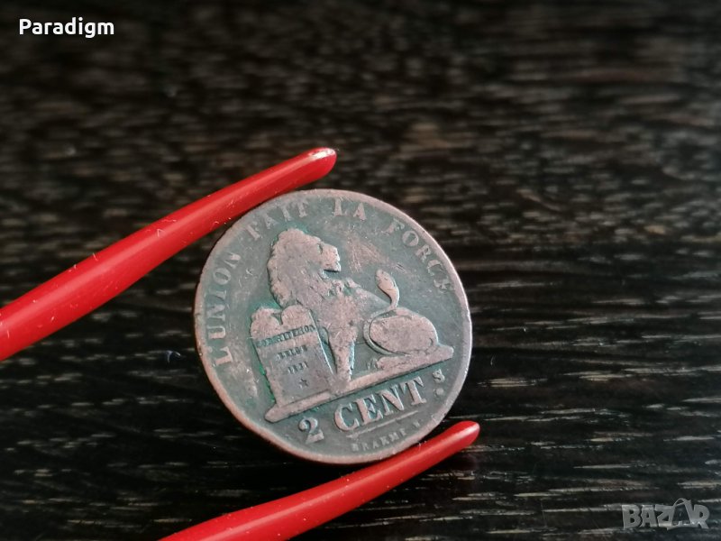 Монета - Холандия - 2 цента | 1861г., снимка 1