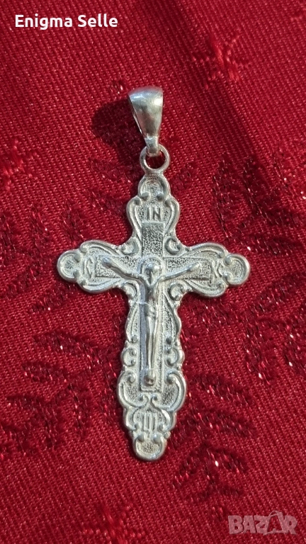 Сребърен кръст 925 , снимка 1