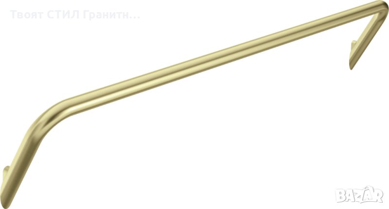 Златен релсов държач за хавлии, Хавлийник за стенен монтаж Silia Brush Gold, снимка 1