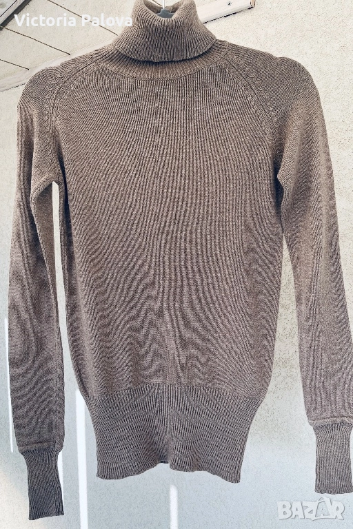 ZARA  базов поло пуловер 89% памук, снимка 1