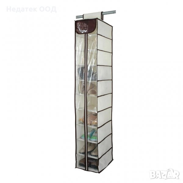 Калъф за съхранение на обувки, 10 рафта, 20x30x120 см, снимка 1