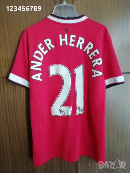 Manchester United Ander Herrera Nike оригинална тениска фланелка Манчестър Юнайтед Андер Ерера S, снимка 1