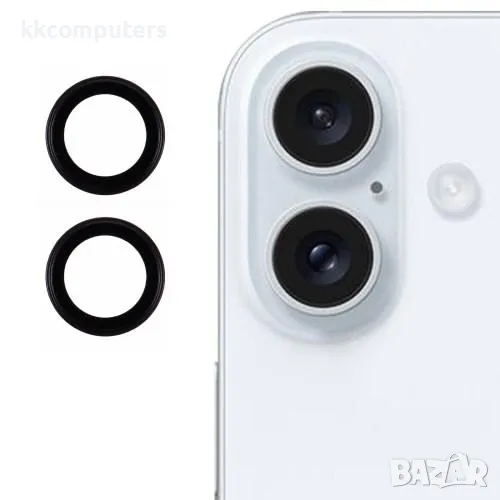 Камера протектор X-LEVEL за iPhone 16 / 16 Plus / Черен / Баркод : 2403432, снимка 1