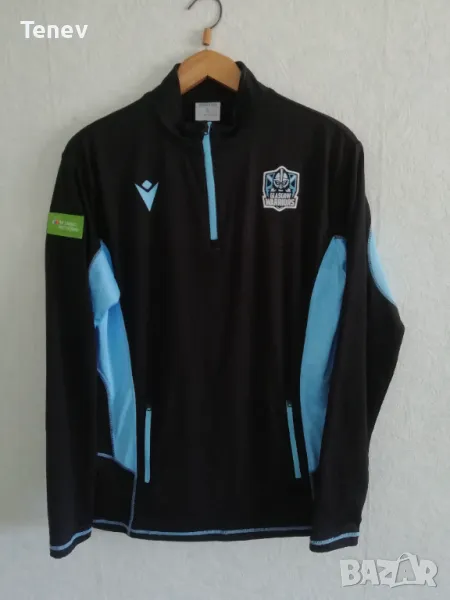 Glasgow Warriors Rugby Macron Softshell оригинално горнище ръгби размер XL , снимка 1