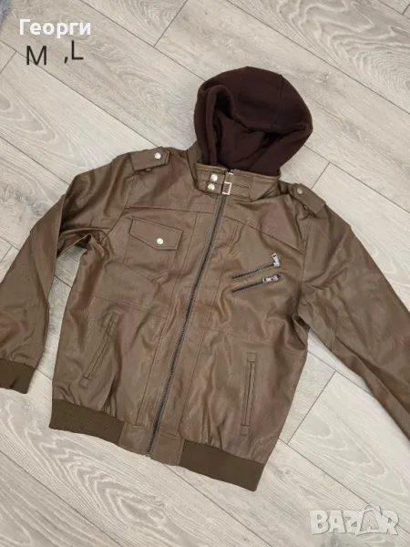 Кожено мъжко яке, снимка 1