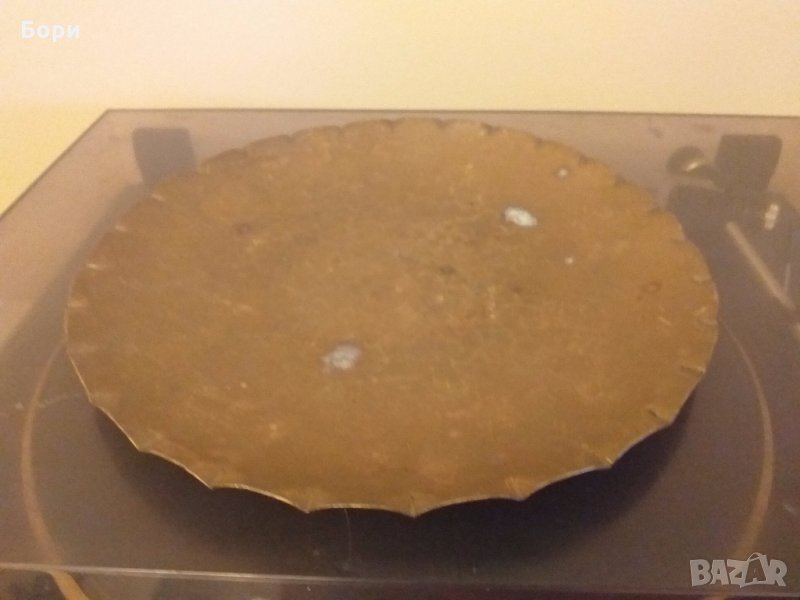 Поднос-табла от месинг Италия, снимка 1