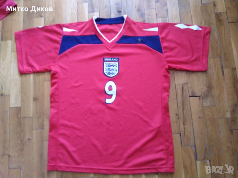 Футболна тениска на Англия №9 Уейн Рууни размер С-М, снимка 1