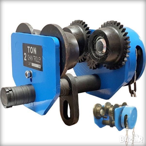 Релсова количка 2 тона с верижно управление , снимка 1