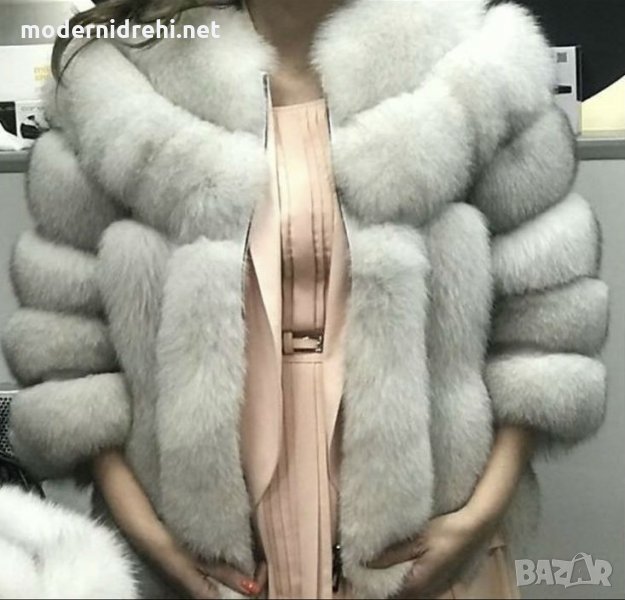 Дамско луксозно палто с лисица , снимка 1