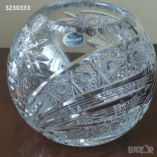 Кристална ваза Bohemia/Бохемия, снимка 1