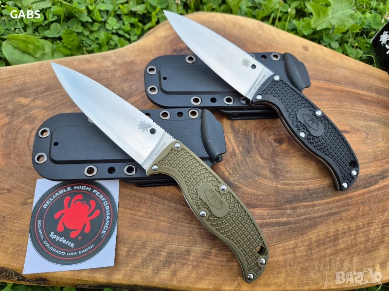 Тактически нож Spyderco Enuff FB31,фиксирана фултанг острие,два цвята, снимка 1