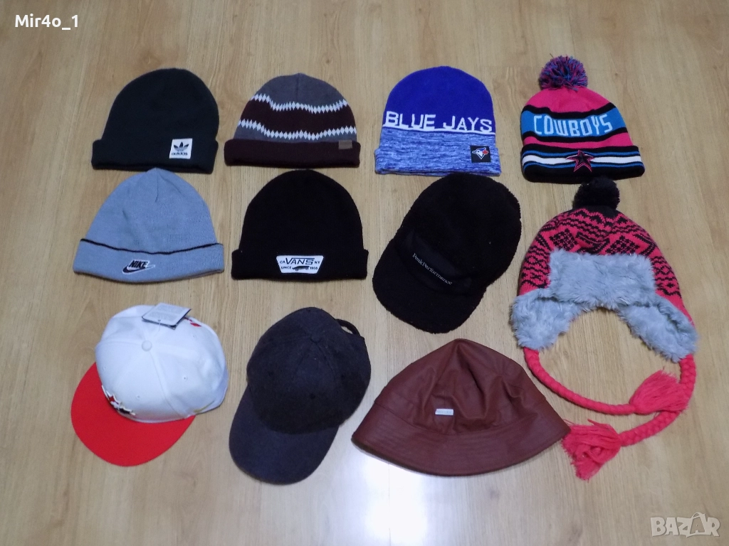 оригинални зимни шапки adidas nike peak performance vans rains dickies ски туризъм планина, снимка 1