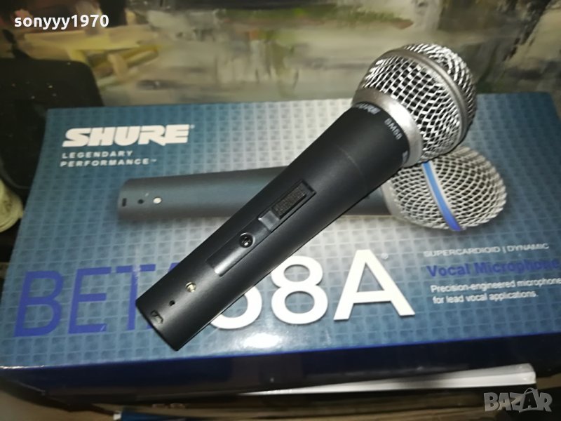 shure sm58-КОМПЛЕКТ-microphone-внос швеицария, снимка 1