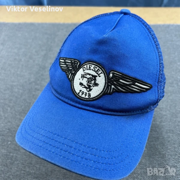 Diesel Шапка с Козирка One Size Trucker Синя, снимка 1