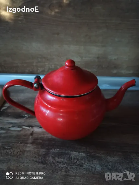 Малък метален чайник от соца, снимка 1