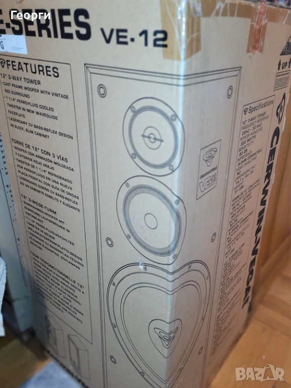 Продавам тонколони CERWIN VEGA VE-12, снимка 1