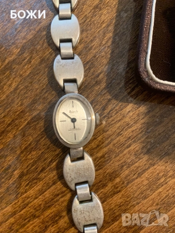 Винтидж механичен дамски часовник ROBERTA – сребро 835, снимка 4 - Антикварни и старинни предмети - 52844418