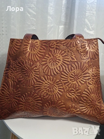 Дамска чанта естествена кожа , снимка 2 - Чанти - 53009487