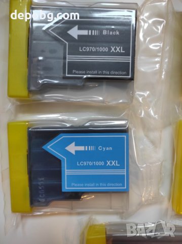 Комплект мастилници мастило тонер касетки Brother LC 970 / 1000, снимка 3 - Принтери, копири, скенери - 38886981