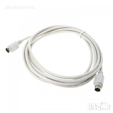 Удължител кабел разклонител PS / 2 за клавиатура мишка букса мъжка към женска 6 пинов преходник за к, снимка 5 - Други - 38404751