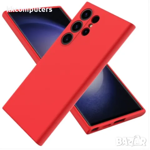 Samsung Galaxy S24 Ultra (S928B) Силиконов кейс MBX Silicone Soft and Silky Case и Протектор, снимка 2 - Калъфи, кейсове - 49917065