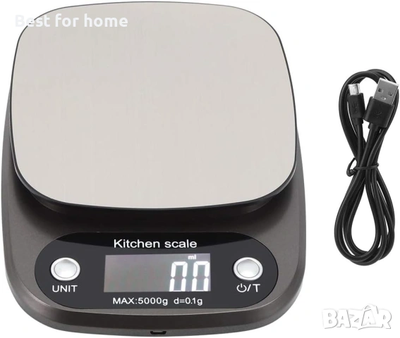 5 кг/0,1 г LCD цифрова кухненска везна
