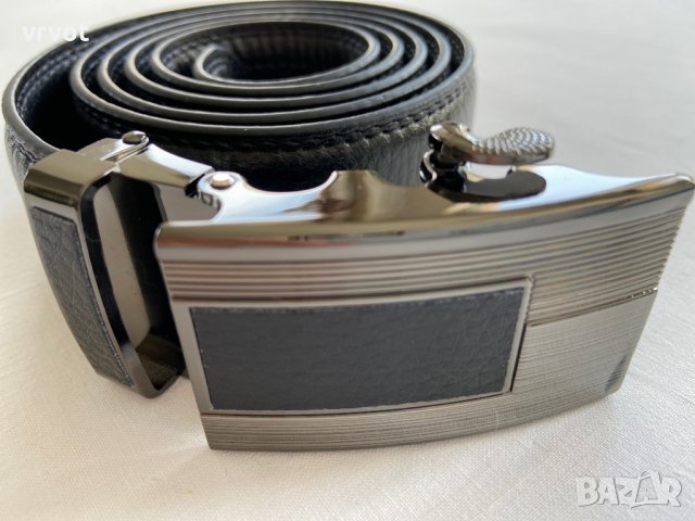 Колани от естествена кожа с оксидирана автоматична тока, снимка 8 - Колани - 28860696