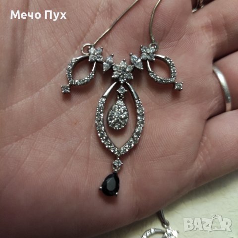 Сребърен комплект - колие и гривна (32), снимка 5 - Бижутерийни комплекти - 42979052