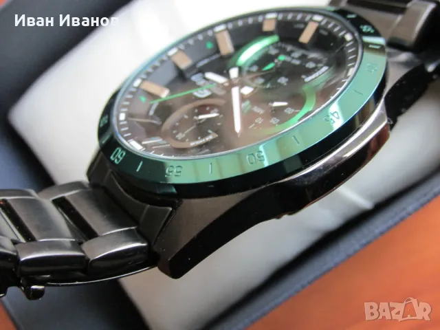 Casio EFR-571DC-1AV EDIFICE 100M Касио като нов, снимка 5 - Мъжки - 49301377