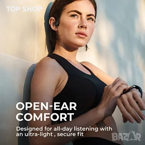 Нови безжични леки Слушалки за тренировка бягане шофиране Стерео звук, снимка 2 - Bluetooth слушалки - 49444827