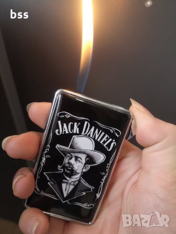 Метална запалка с логото на Jack Daniels, снимка 3 - Запалки - 33174623