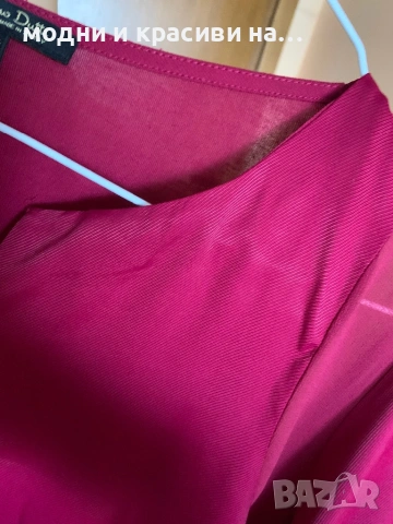 Дамска риза Massimo Dutti, цвят фуксия, размер L, снимка 11 - Ризи - 53525791
